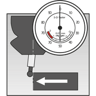 Universal 3-D-Taster, analog Schaft: 20mm